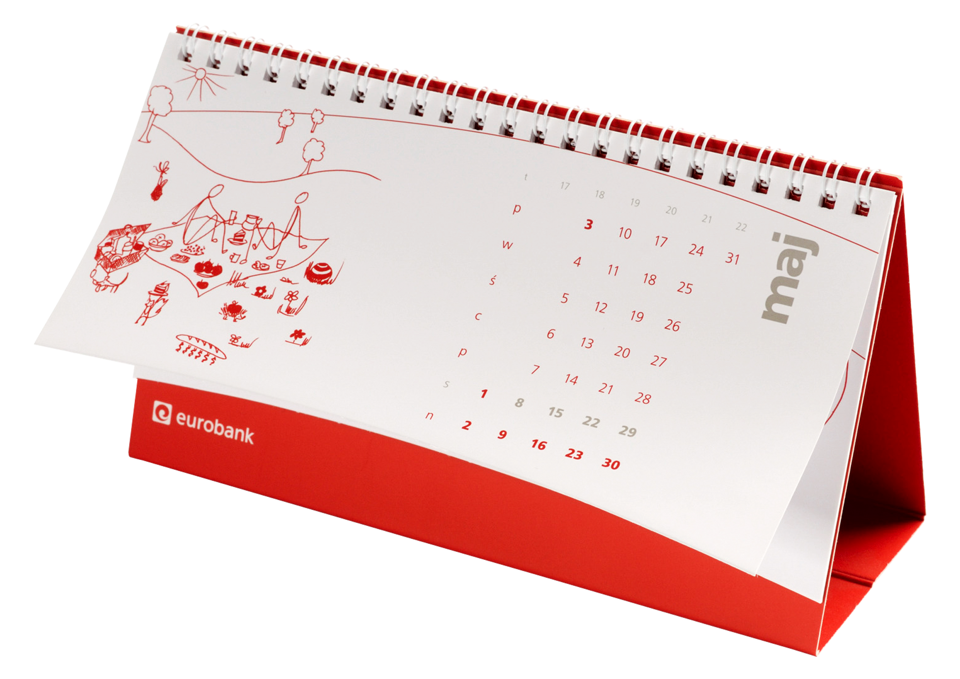 EUROBANK - kalendarz biurkowy