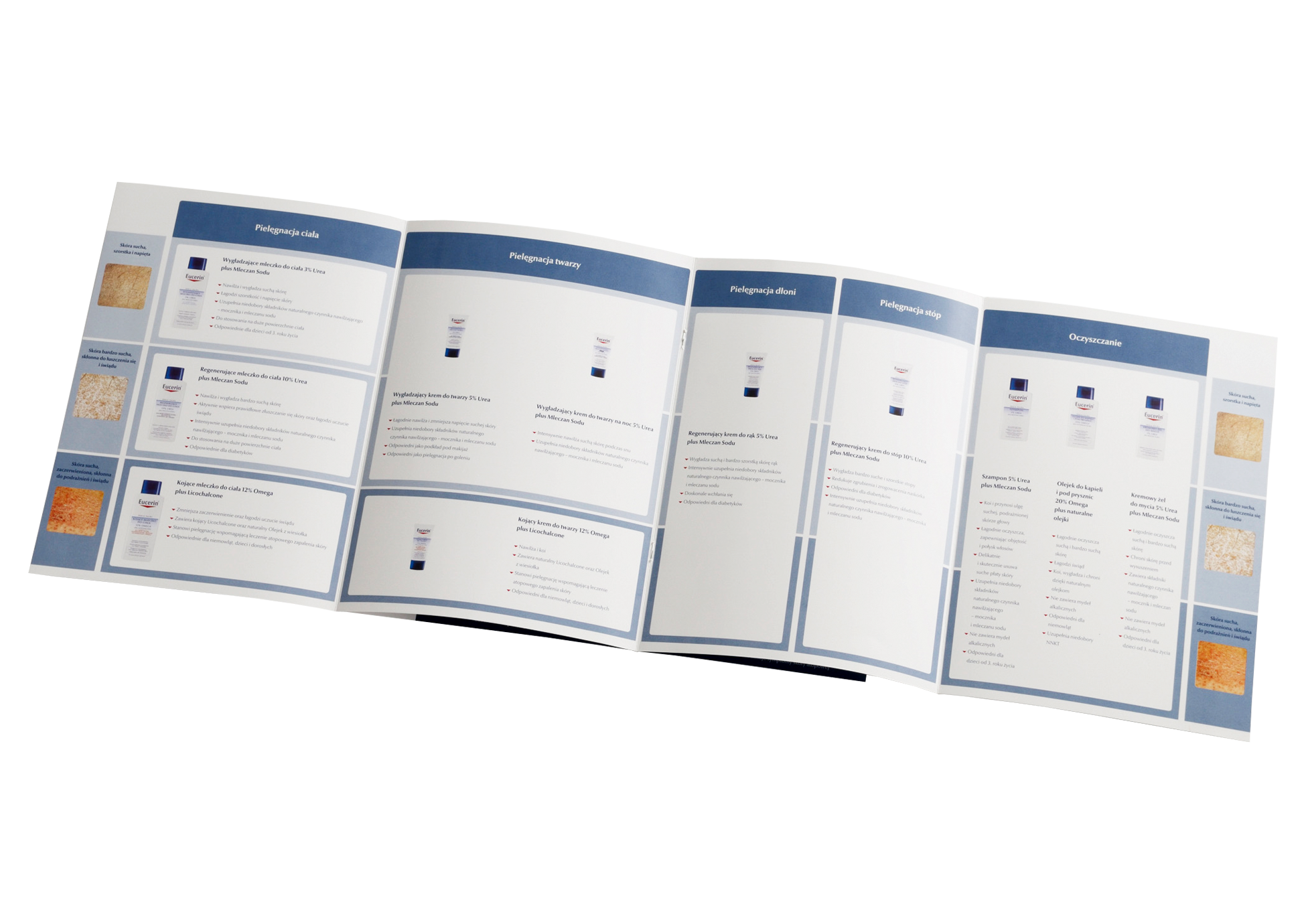 EUCERIN - broszura produktowa/ulotka produktowa z próbką